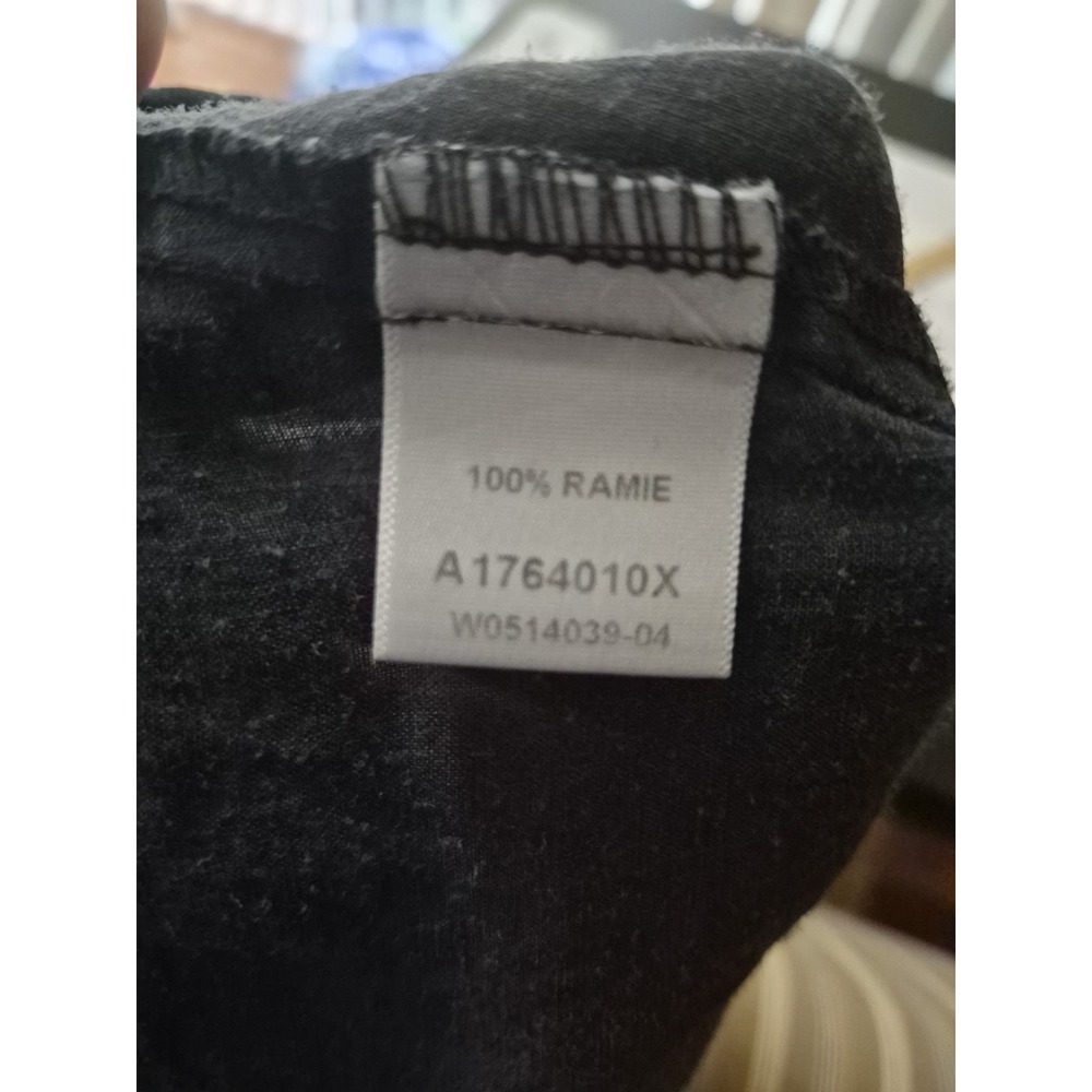 Kleen Tunic Top Womens 1X 100% Ramie Charcoal Gray‎ Minimalist Lagenlook Coastal - Picture 11 of 11